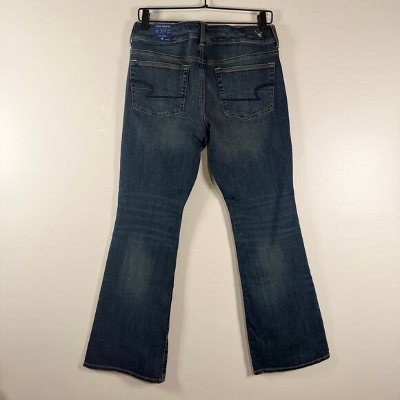 NWT American Eagle Outfitters Kick Boot Dark Shadow Mid Rise Jeans Womens Size 8 - Picture 13 of 13